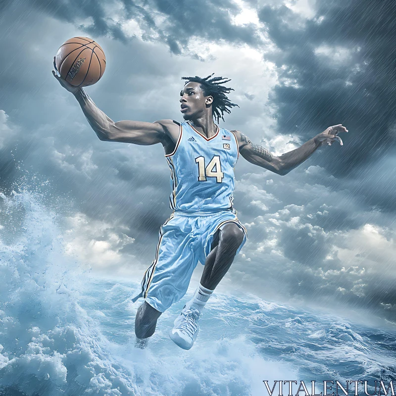 Basketball Storm AI Image