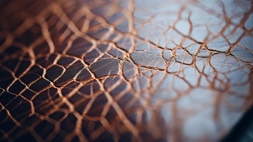 Closeup of Spider Web in Bronze Tones: A Study in Macro Photography