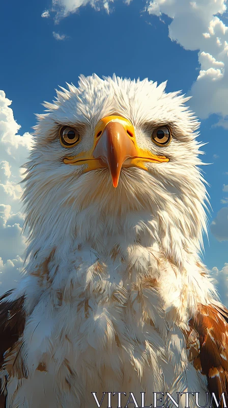 Eagle in Focus AI Image