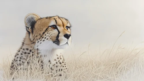 Cheetah Portrait in Nature