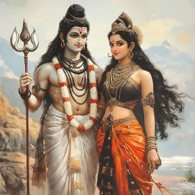Hindu Gods: Shiva and Parvati