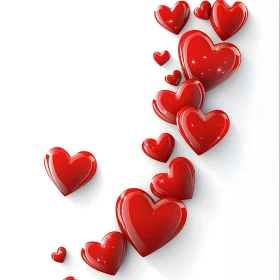 Valentine's Day Red Hearts
