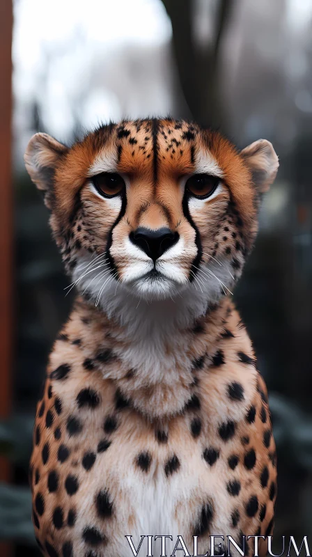 Majestic Cheetah Close-Up Shot AI Image