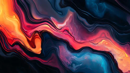 Swirling Colors Abstract