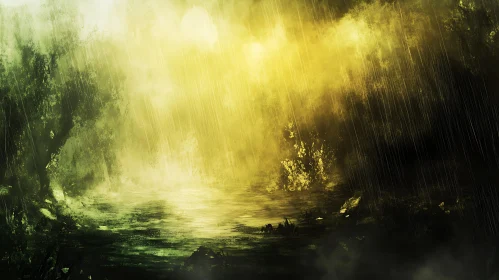 Rainy Day Landscape