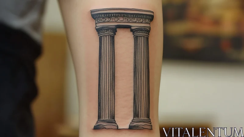 AI ART Classic Column Tattoo