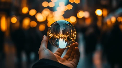 Urban Reflection in Crystal Ball