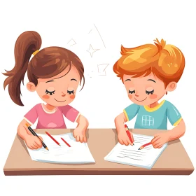 Children's Art Creation Illustration