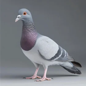 Grey and Lavender Plumage Pigeon
