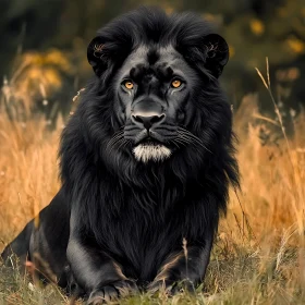 Lion with Black Fur