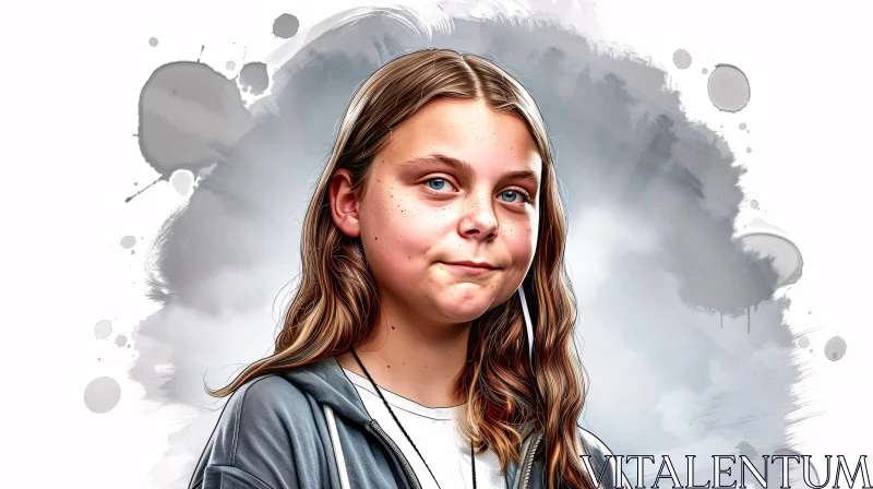 AI ART Greta Thunberg Art Portrait