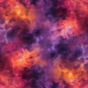 Vibrant Abstract Art with Cloud-Like Patterns
