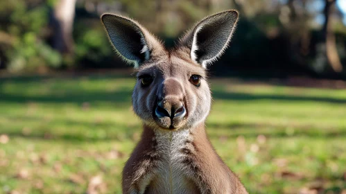 Kangaroo Portrait in the Wild