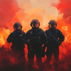 Men in Uniform: Soldiers in the Fire