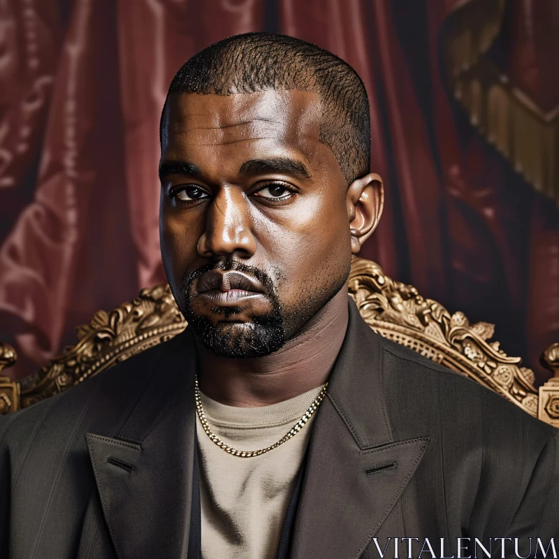 AI ART Kanye West's Powerful Portrait