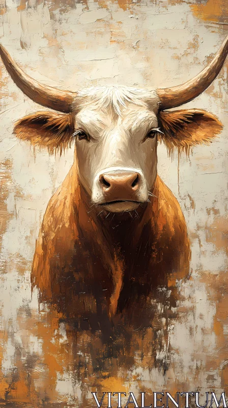 AI ART Majestic Bull Art