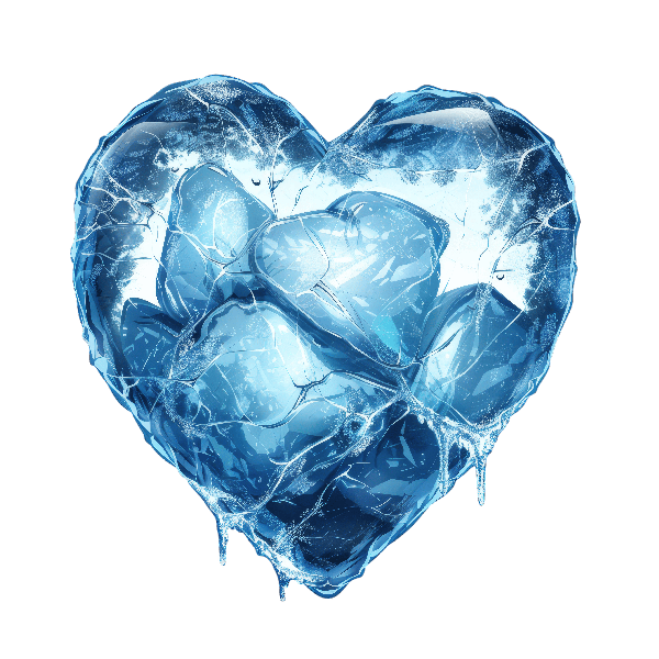 POD Design Chilled Love Symbol in Ice