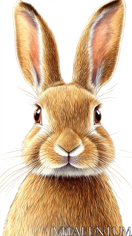 Expressive Rabbit Drawing AI Image