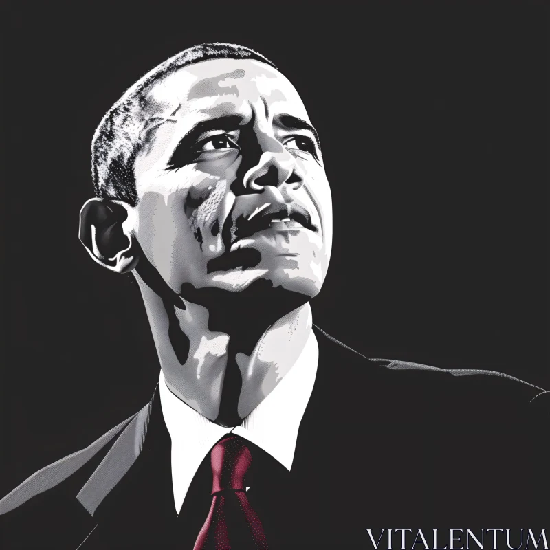 AI ART Barack Obama in Bold Illustration