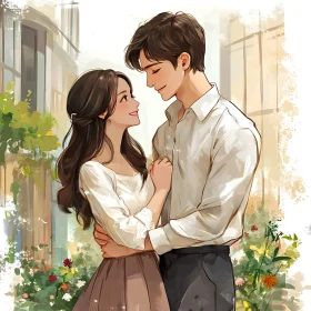 Loving Embrace: A Couple's Portrait