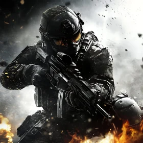 Tactical Warrior in Action