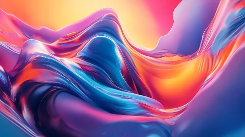 Colorful Gradient Waves