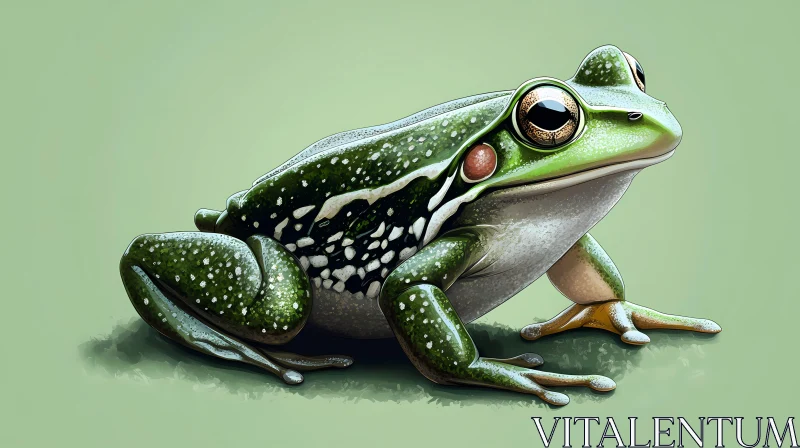 Nature's Frog: A Detailed Study AI Image