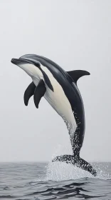 Dolphin Jumping in Sea