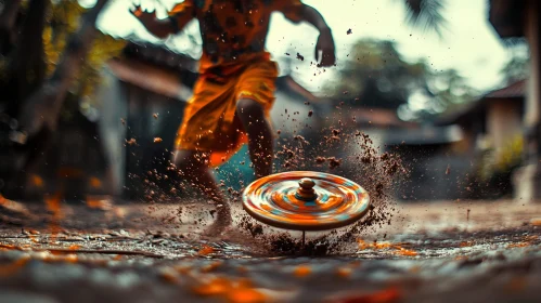 Spinning Top Fun Childhood Game