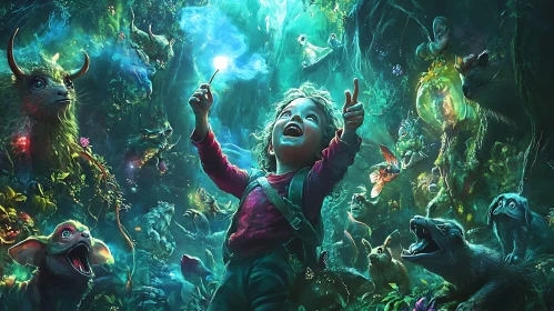 Whimsical Forest Adventure with Magic Wand
