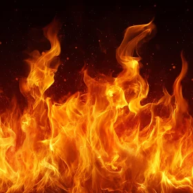 Fiery Dance of Flames