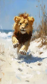Lion in Artistic Style