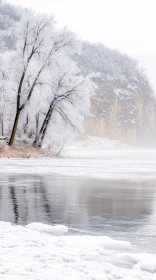 Winter Wonderland by the Frozen Lake