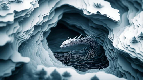 Dragon in Ice Cave