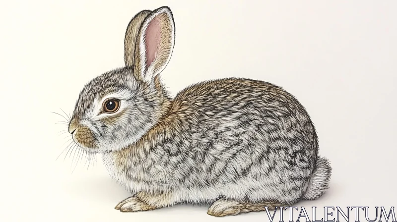 Detailed Bunny Drawing AI Image