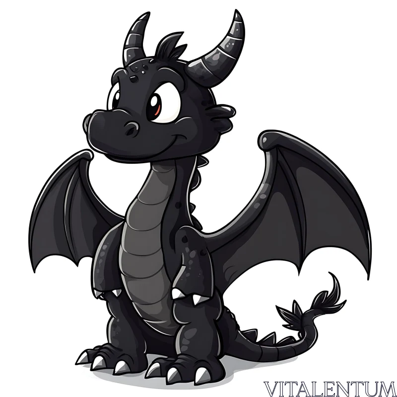 AI ART Charming Dragon Character Design