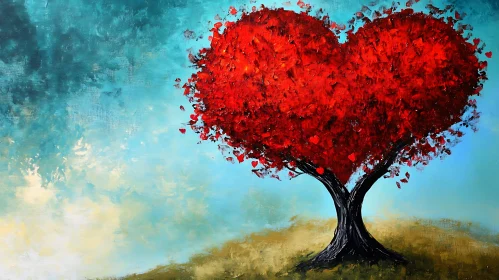 Tree of Love Heart Art