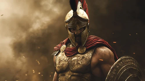 Stoic Warrior in Battle
