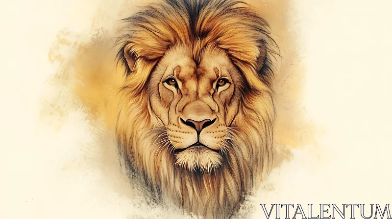 AI ART Majestic Lion Artwork