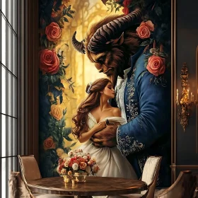 Romantic Embrace: Beauty and Beast