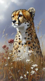 Cheetah Amidst Nature
