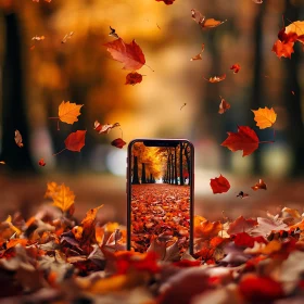 Autumnal Reflection Mobile Photography