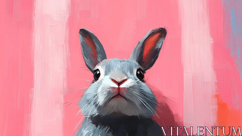 AI ART Whimsical Bunny Art