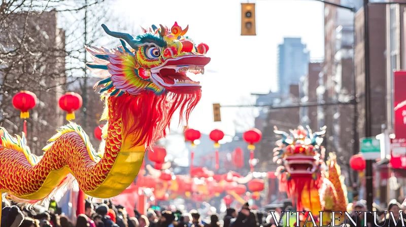 AI ART Lunar New Year Dragon Parade