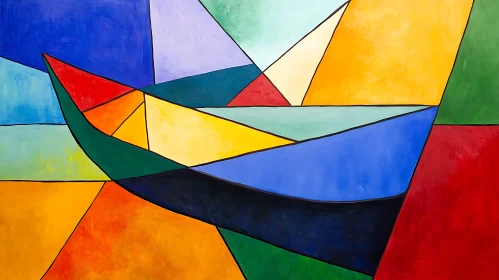 Colorful Shapes Composition