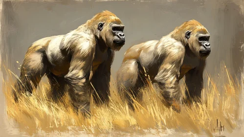 Gorillas in the Savanna