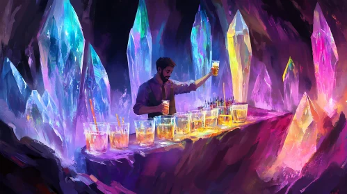 Otherworldly Bar in Crystal Cave