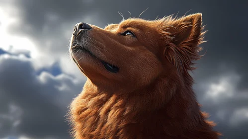 Contemplative Canine Portrait