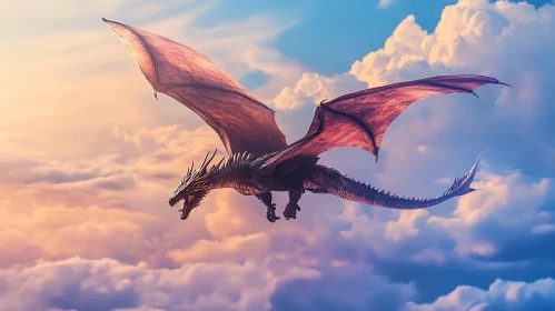 Dragon Soaring in the Sky