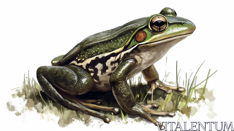 Detailed Amphibian Art AI Image